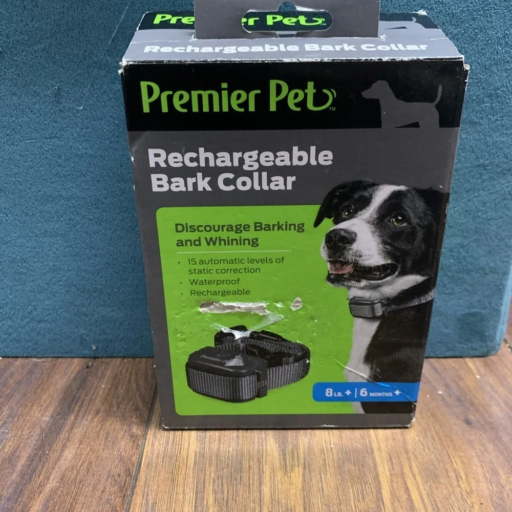 Premier Pet Dog Bark Collar, Discourage Barking & Whining, 15 Levels SEALED NEW
